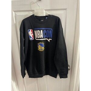 NBA CON Golden State Warriors Sweatshirt Black Size L New With Tag